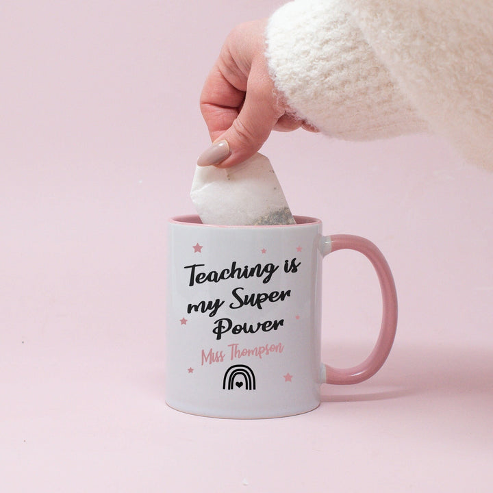 Personalised Teacher Mug, Teaching is my superpower Mug, Thank you teacher, TA Gift, Teacher Gift, Headmaster Gift, Thank You Teacher,