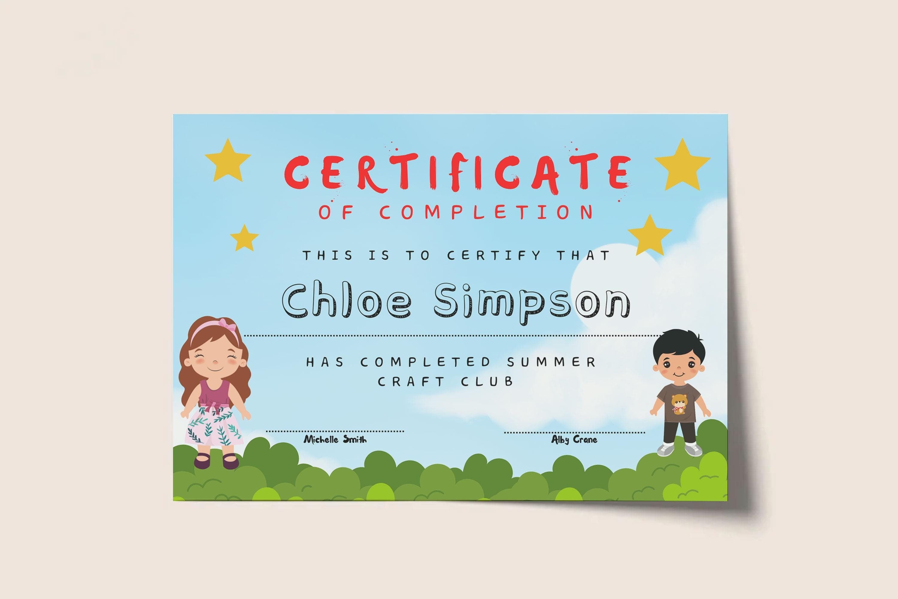 Custom Printable School Certificate, Teacher Pupil Certificate, Teacher Supplies, School Certificate Download, Instant Download,
