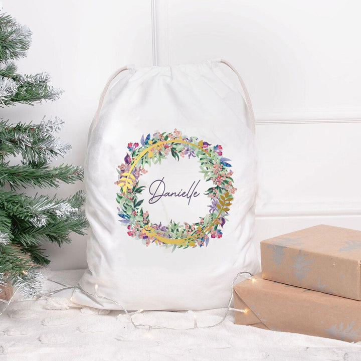 Personalised Santa Sack, Christmas Sack, Child's Kids Christmas Gift Sack, Holiday Sack, Santa Toy Bag, Santa Toy Sack, Kids Drawstring