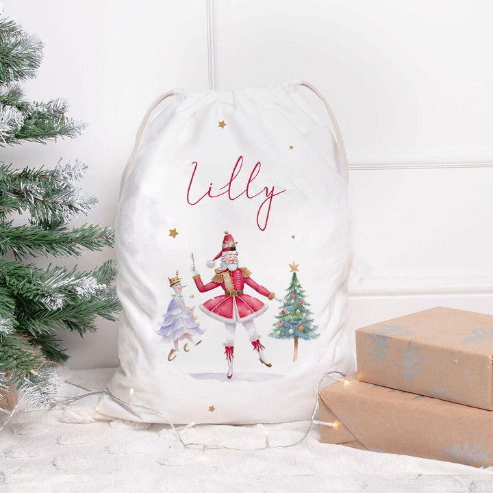 Personalised Nutcracker Christmas Sack, Nutcracker Christmas Gift Sack, Xmas Gift Bag, Custom Christmas Eve Sack, Xmas Gift Sack, Sacks