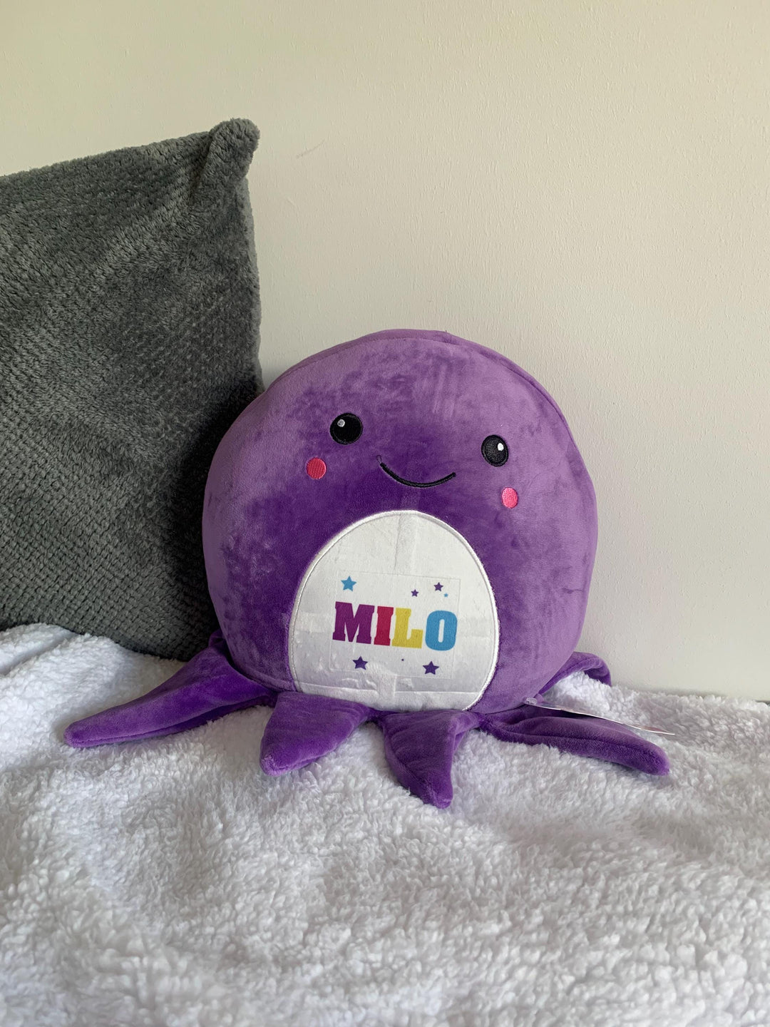 Personalised Squidgy Toy, Large Soft Toy, Custom Name Soft Toy, Personalised Kid Toy, Child Soft Toy,  Octopus Teddy, Octopus , Big Soft Toy