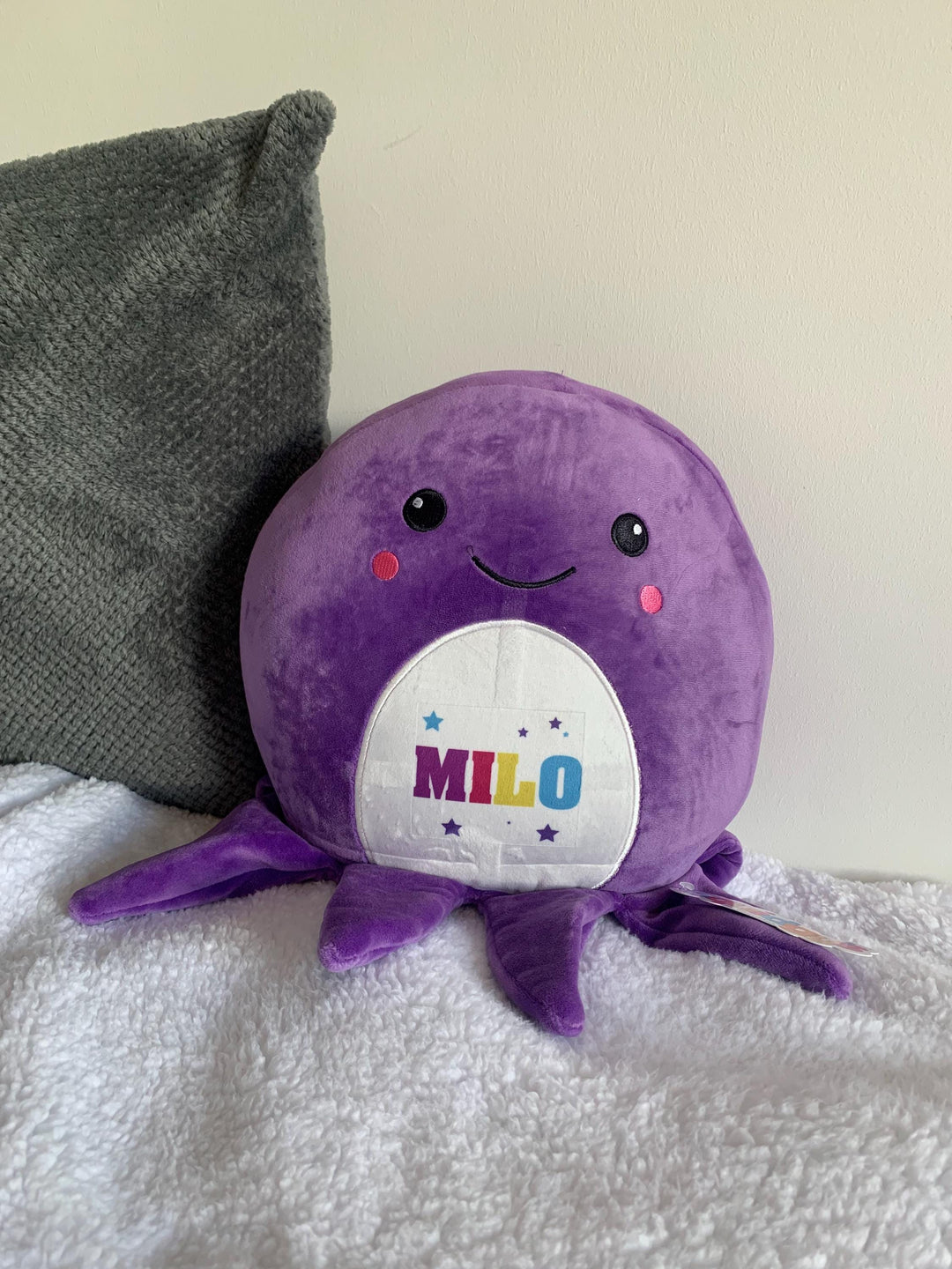 Personalised Squidgy Toy, Large Soft Toy, Custom Name Soft Toy, Personalised Kid Toy, Child Soft Toy,  Octopus Teddy, Octopus , Big Soft Toy