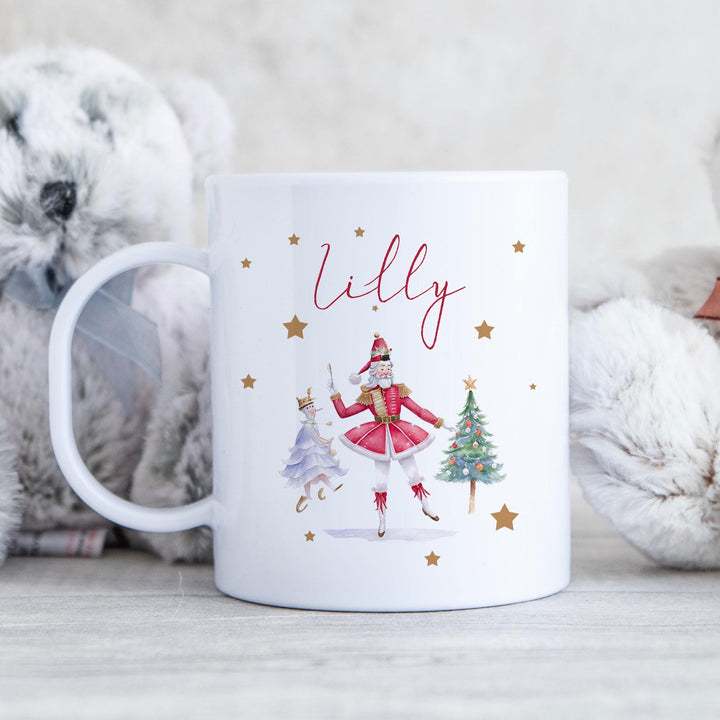 Personalised Child's Christmas Mug, Nutcracker Plastic Mug, Kids Xmas Mug, Kids Stocking Filler, Child Polymer Mug, Unbreakable Mug, Xmas