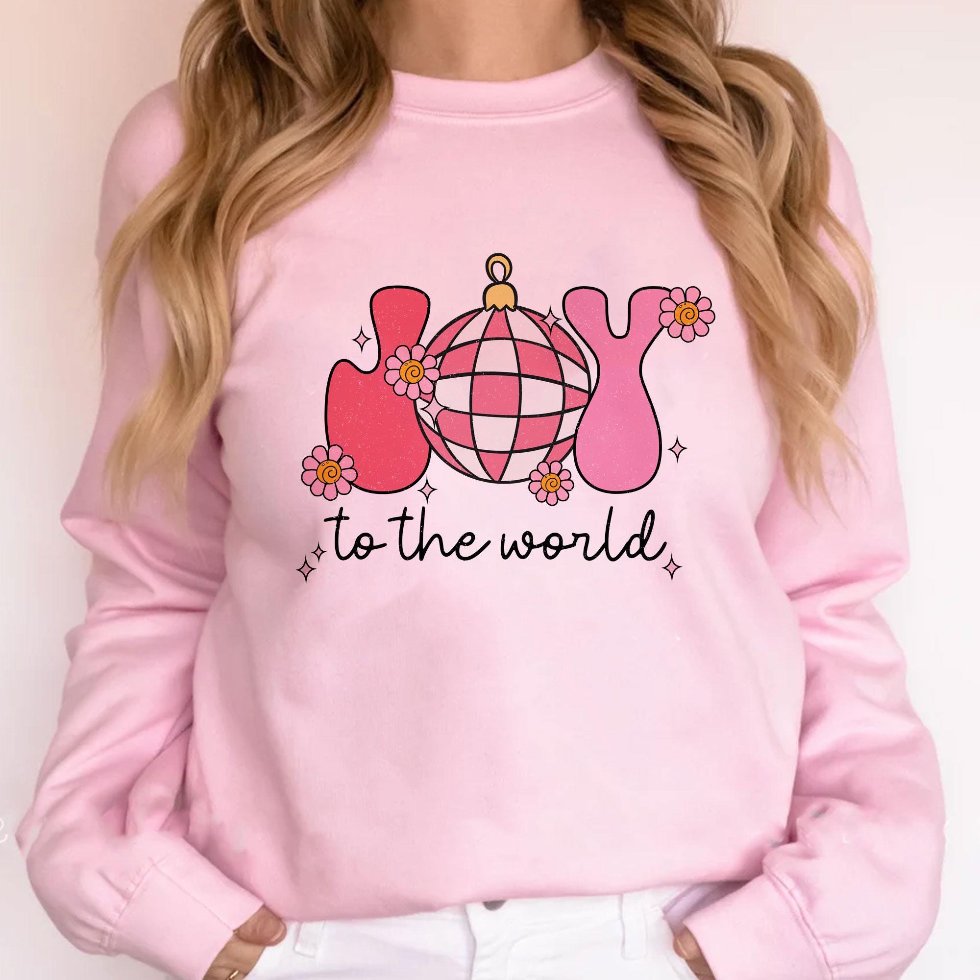 Christmas Sweater Retro Pink Bauble