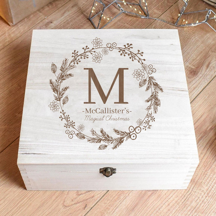 Personalised Christmas Gift Box, Engraved Family Christmas Box, Family Xmas Engraved Box, Xmas Wrapping, Family Xmas Gift Box, Xmas Hamper