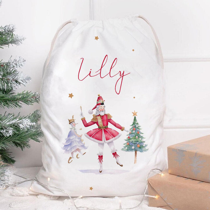 Personalised Nutcracker Christmas Sack, Nutcracker Christmas Gift Sack, Xmas Gift Bag, Custom Christmas Eve Sack, Xmas Gift Sack, Sacks