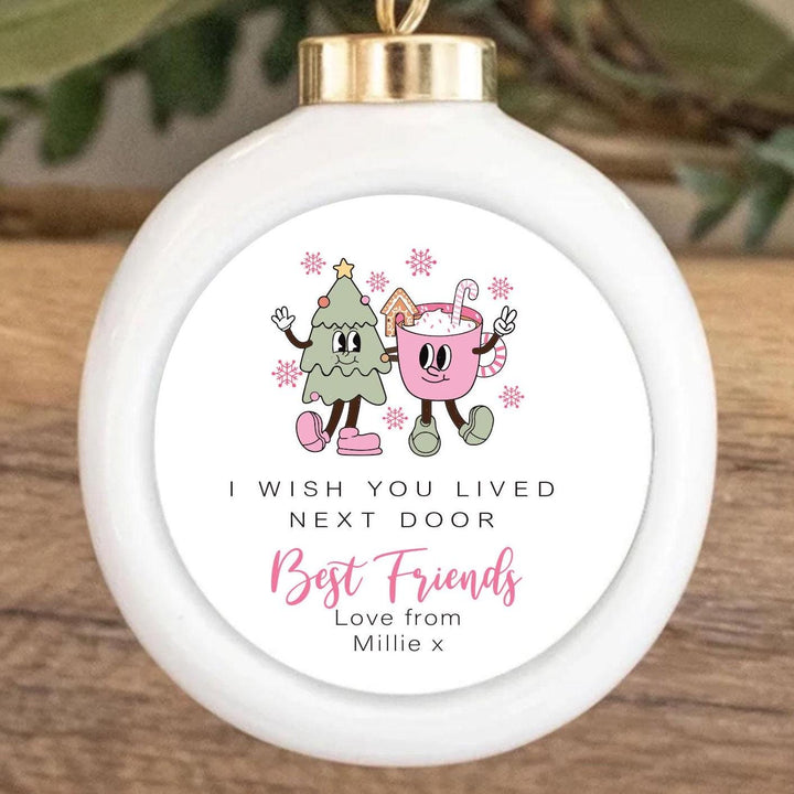 Personalised Colleague Christmas Ornament, Work Friend Gift, Best Friend Xmas Gift, Best Friends Christmas Gift, Colleague Bauble,