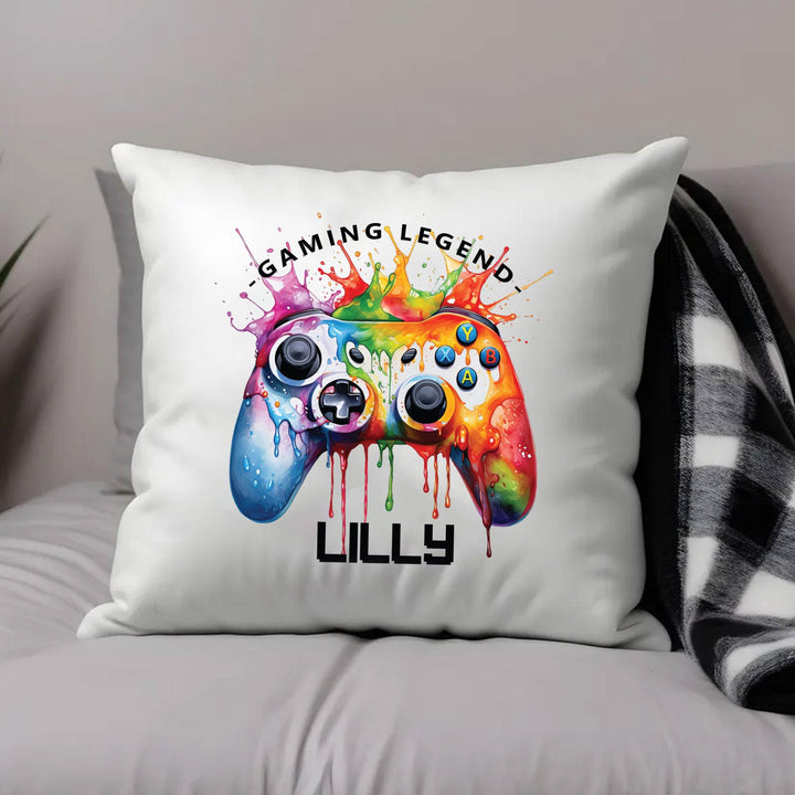 Personalised Gaming Cushion, Gaming Pillow, Gaming Bedroom Accessory, Boys Gifts, Gaming Gift, Computer Gamer , Teenager Gift, Computer Gift