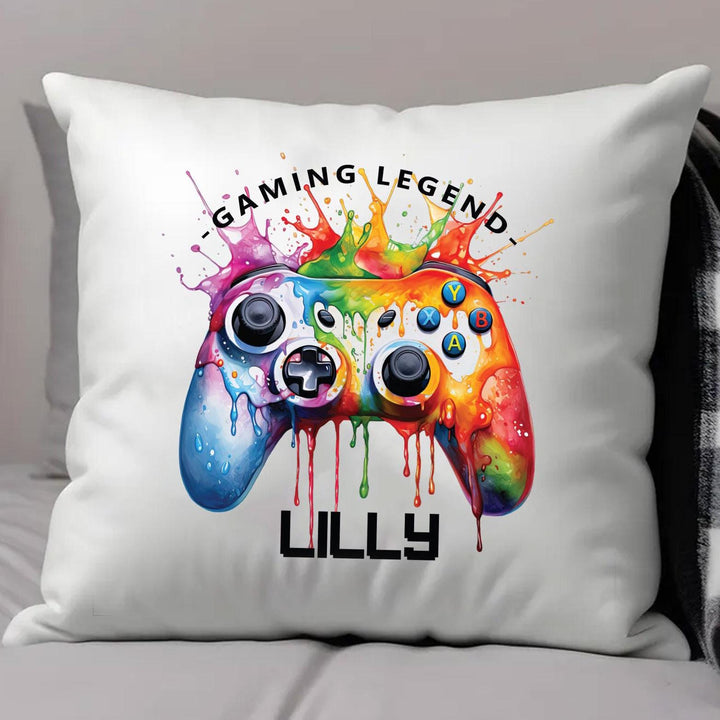 Personalised Gaming Cushion, Gaming Pillow, Gaming Bedroom Accessory, Boys Gifts, Gaming Gift, Computer Gamer , Teenager Gift, Computer Gift