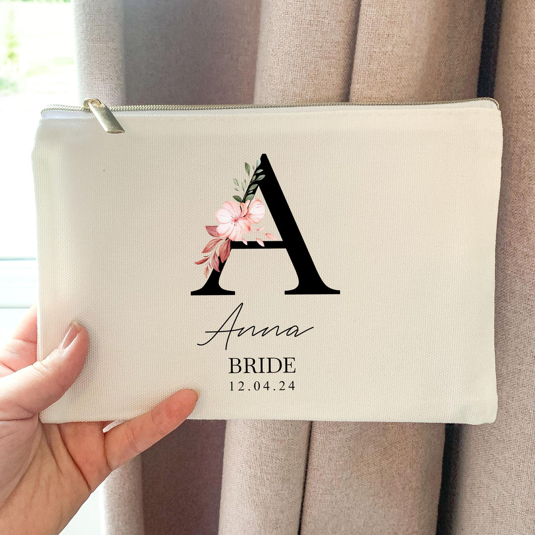 Personalised Bridesmaid Makeup Bag, Hen Night Bridesmaid Make Up Bag Gift, Personalised Bridesmaid Gifts, Wedding Bridesmaid Gift