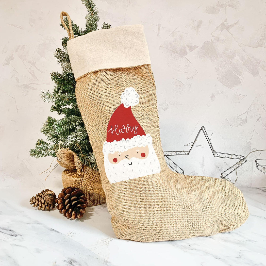 Personalised Christmas Stocking, Santa Christmas Stocking, Santa Stocking, Xmas Stocking, Christmas Décor, Christmas Present Stocking, Xmas