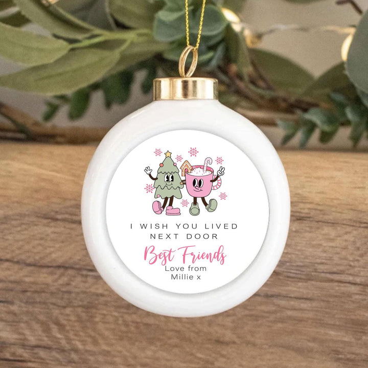 Personalised Colleague Christmas Ornament, Work Friend Gift, Best Friend Xmas Gift, Best Friends Christmas Gift, Colleague Bauble,