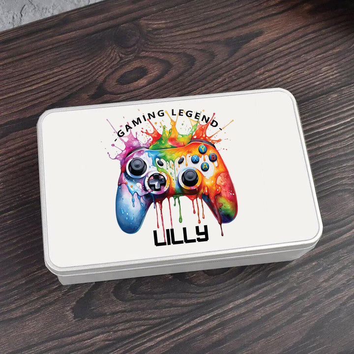 Personalised Gaming Tin, Gaming Snack Tin, Gaming Snacks Storage, Boys Treat storage, Gaming Treat Tin, Boy Teenager Gift, Boy Tin, Game