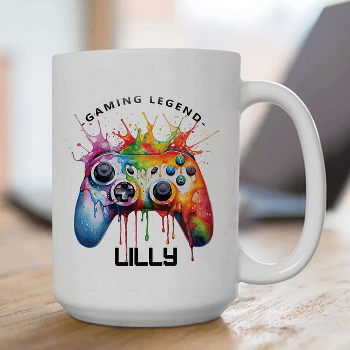 Personalised Gaming Mug, Gaming Large Mug, Gaming Bedroom Accessory, Boys Gifts, Gaming Gift, Computer Gamer , Teenager Gift, Computer Drink