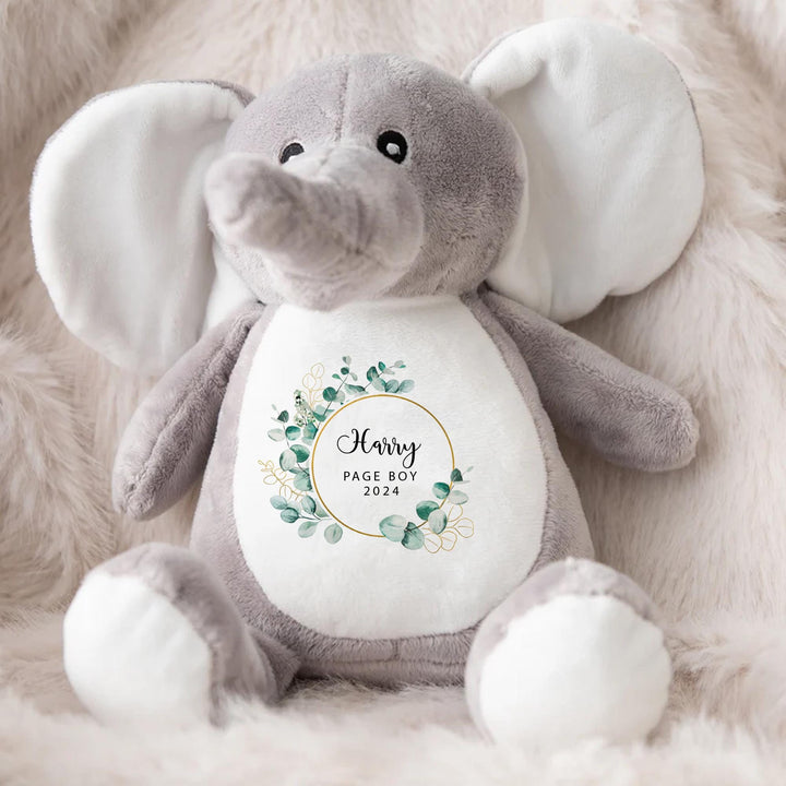 Personalised Flower Girl Teddy, Flower Girl Gift, Flower Girl Elephant, Wedding Flower Girl Thank You Gift, Wedding Gift, Flower Girl Gifts,