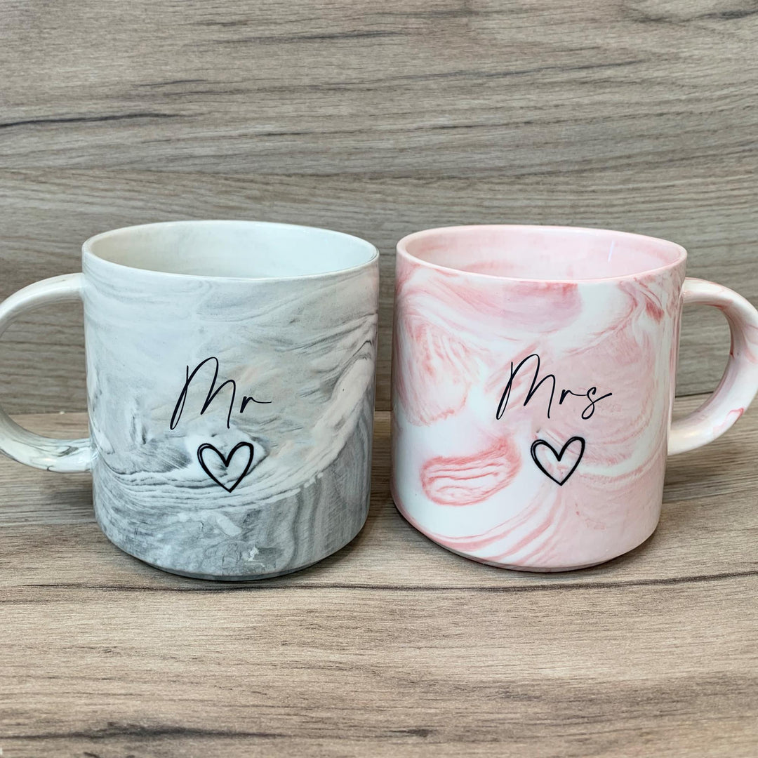 Personalised Mr and Mrs Mug, Matching Mr Mrs Mug, Wedding Gift, Couple Gift, His Hers Mug, Anniversary Gift, Custom Words Mug