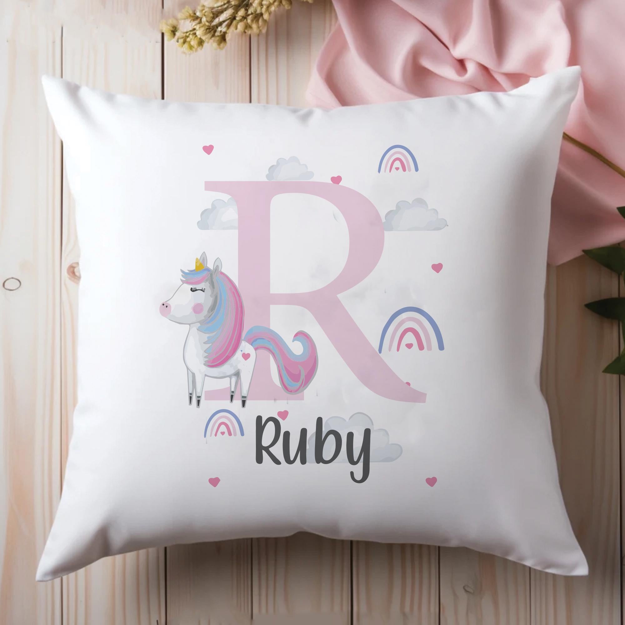 Personalised Unicorn Cushion, Unicorn Face, Unicorn Gift, Unicorn Decor, Unicorn Cushion, Girls Decoration, Bedroom Cushion, Kids