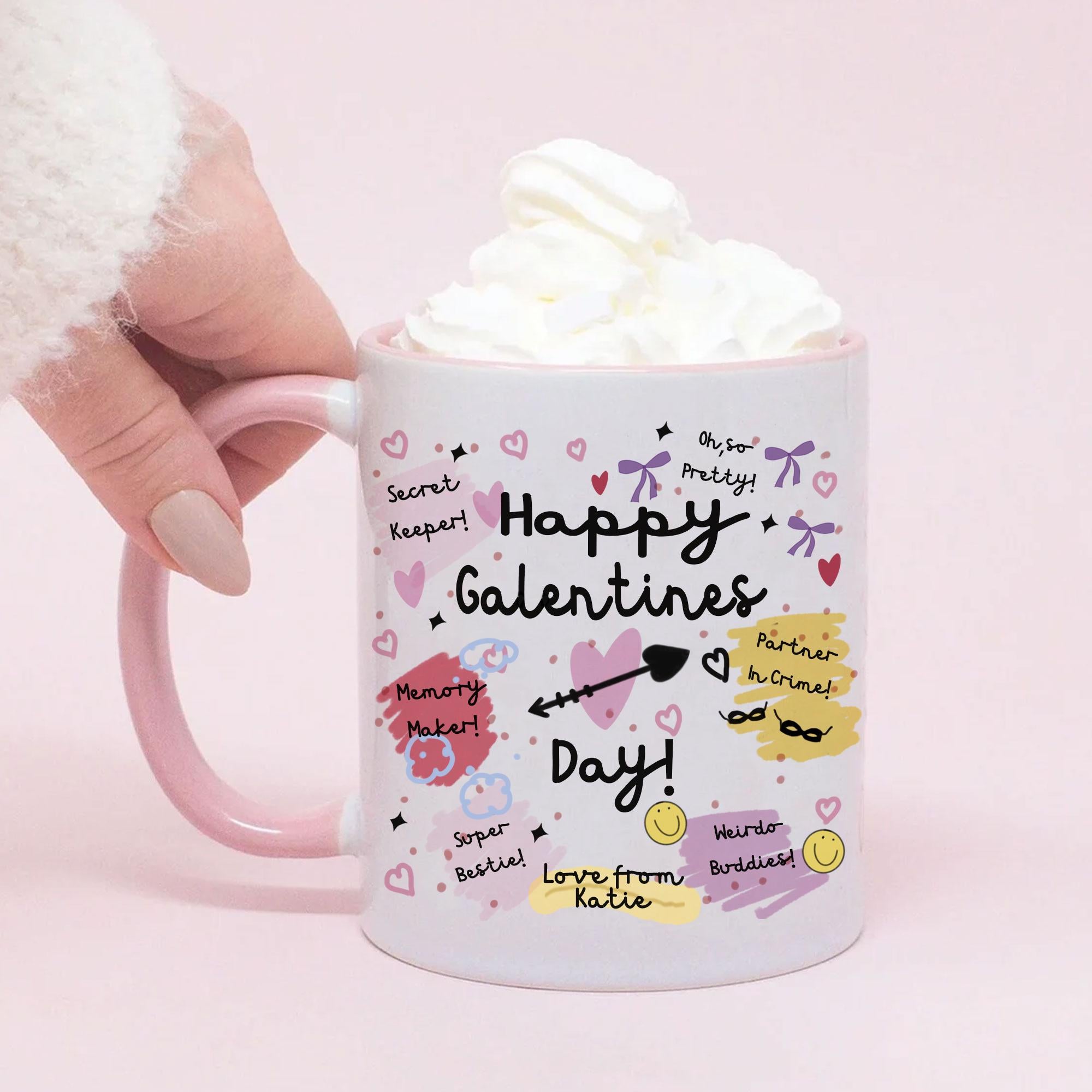 Personalised Galentine Gift, Valentines Gift, Best Friend Gift, Besties Valentines Gift, Girl Friend Gift, Galantines Girly Gift, Mug