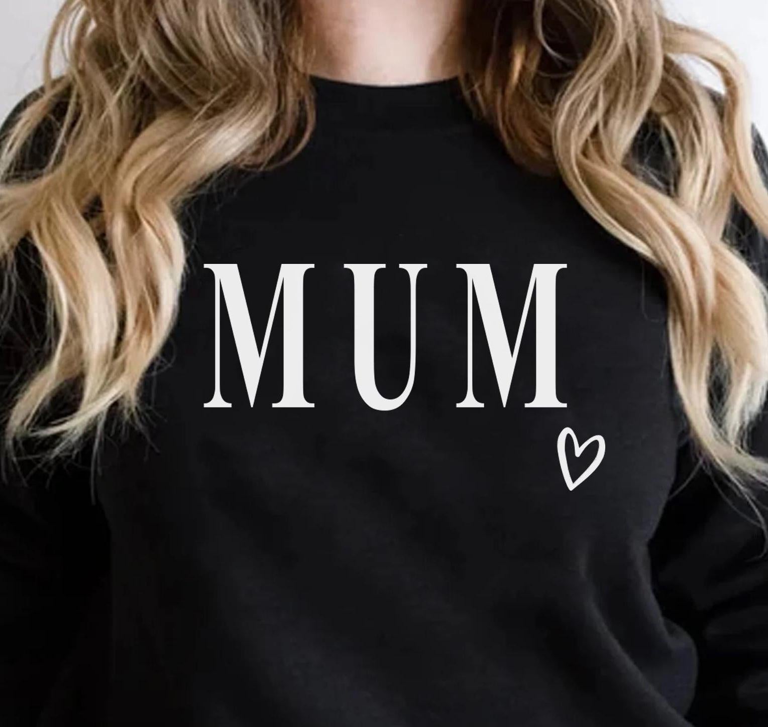 Mother's Day Sweater, Mum Sweater, Mum Jumper, Mum Heart Top, Heart on Sleeve Jumper, Mum Jumper, Mother's Day Heart Top, Sand Sweater