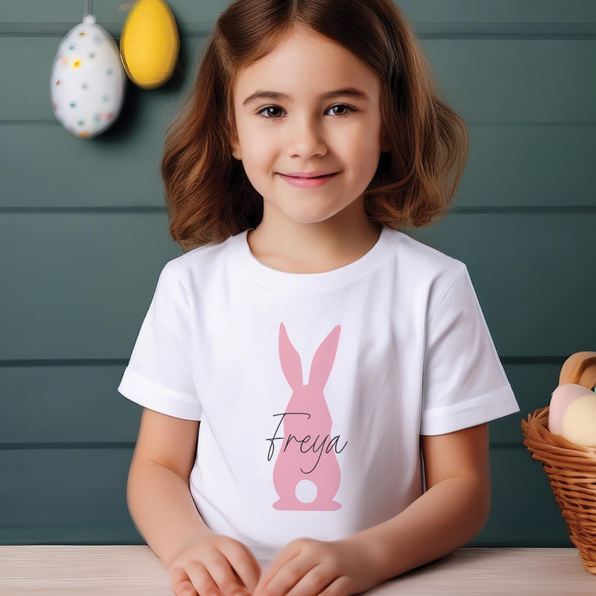 Personalised Kids Easter Sweatshirt, Children's Easter Day Outfit, Easter T-Shirt, Egg Hunt Top, Easter tshirts kids, Easter Bunny