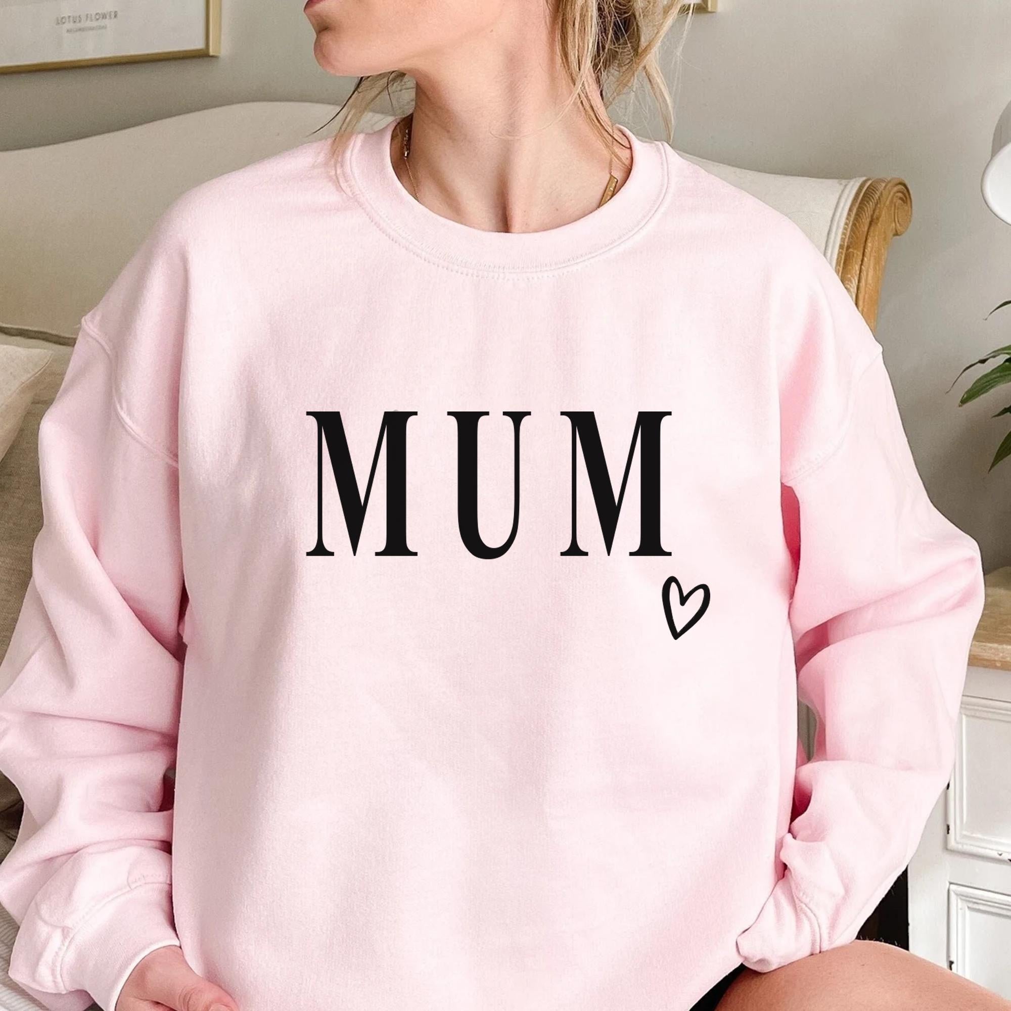 Mother's Day Sweater, Mum Sweater, Mum Jumper, Mum Heart Top, Heart on Sleeve Jumper, Mum Jumper, Mother's Day Heart Top, Sand Sweater