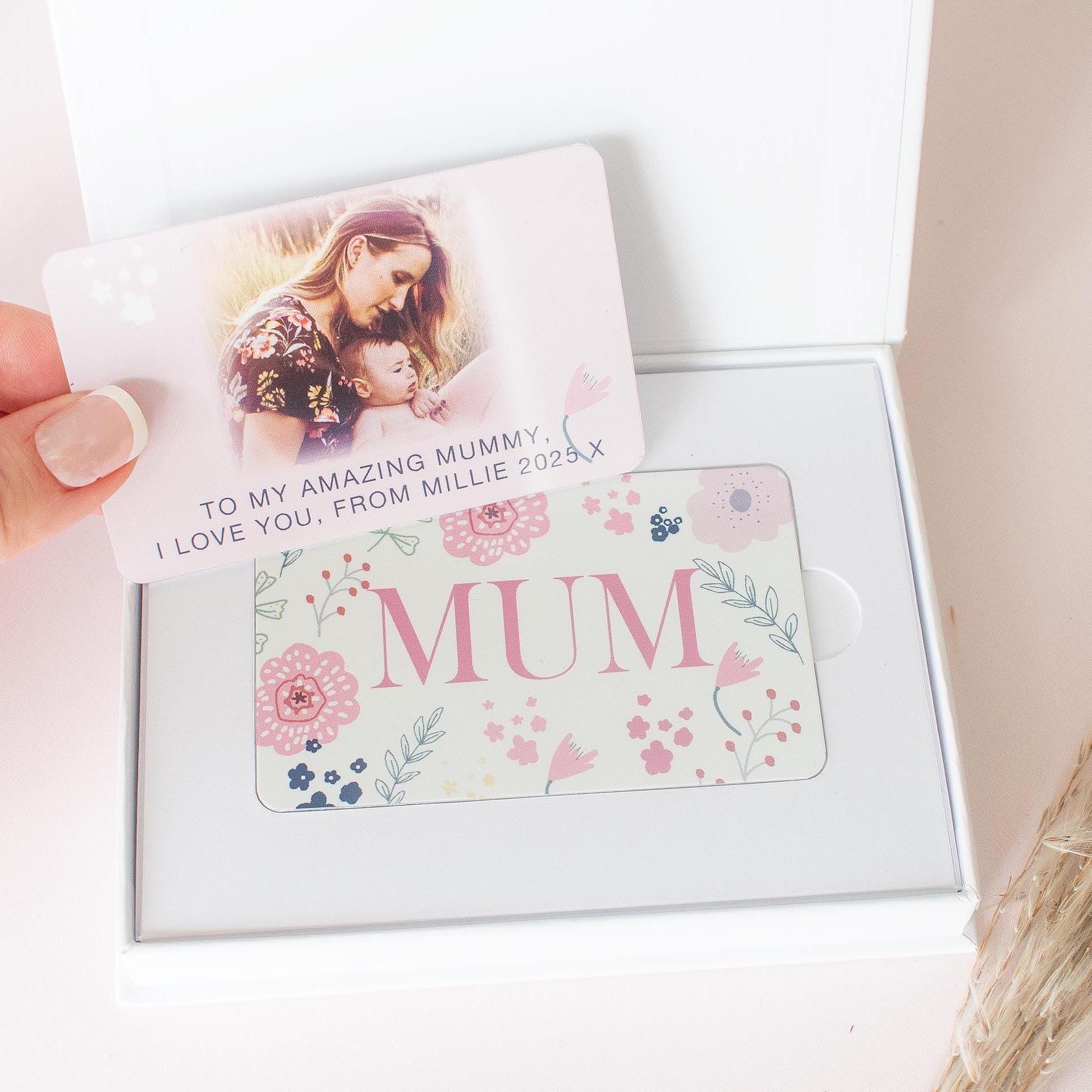 Personalised Mum Photo Card, Mum Sentimental Keepsake Card, Mum Memento, Mother's Day Photo Gift, Photo Gifts, Mum Card