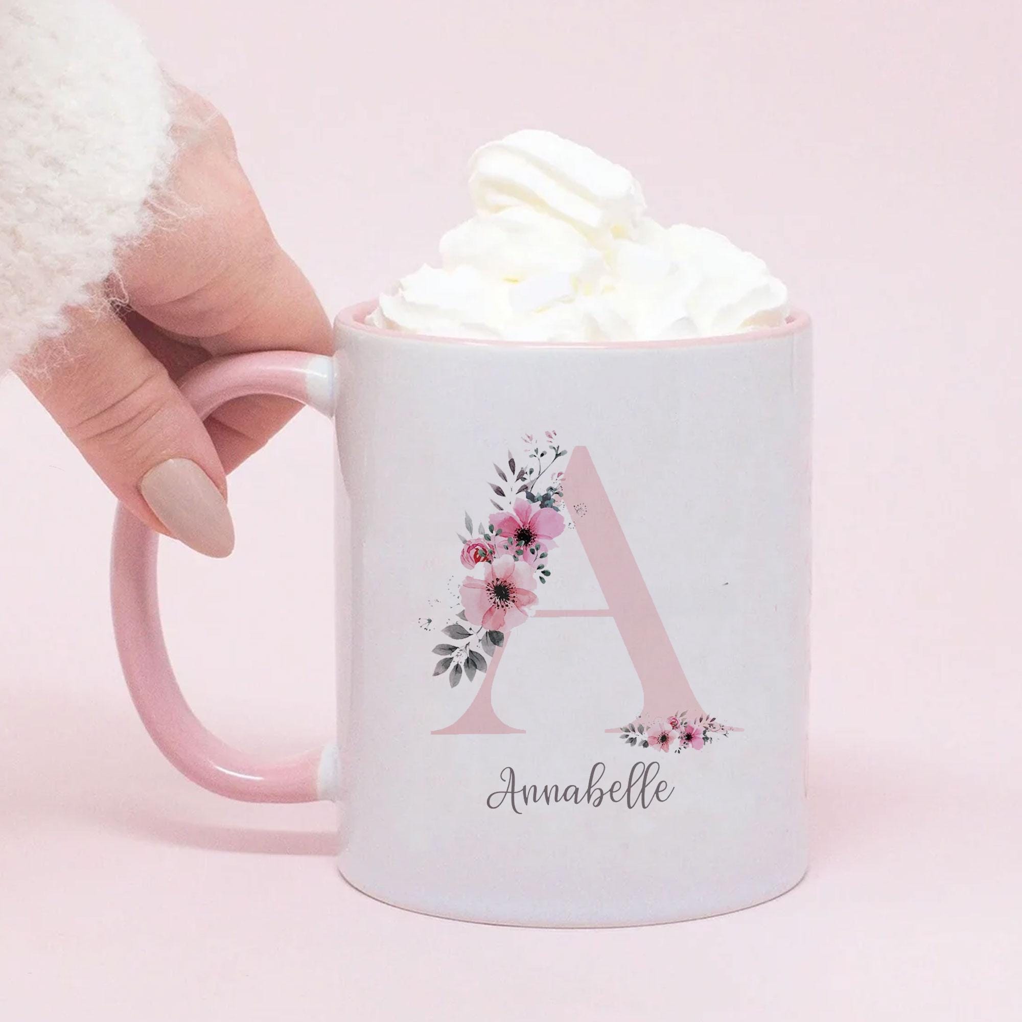Personalised Initial Mug, Monogram Mug, Custom Mug, Best Friend Gift, Best Friend Mug, Name Mug, Name Custom Mugs, Gift for Her,