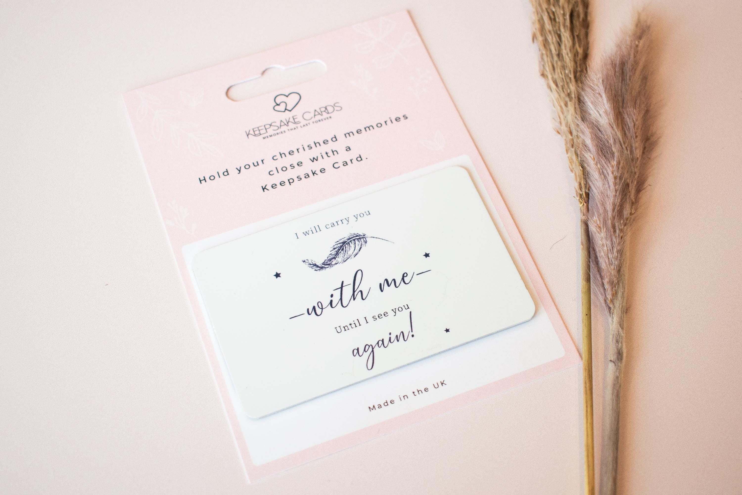 Personalised In Memory Keepsake, Memorial Card, Memorial Small Gift, In Memory Gift, Photo Memory Card, Loss Keepsake, Loved One Keepsake
