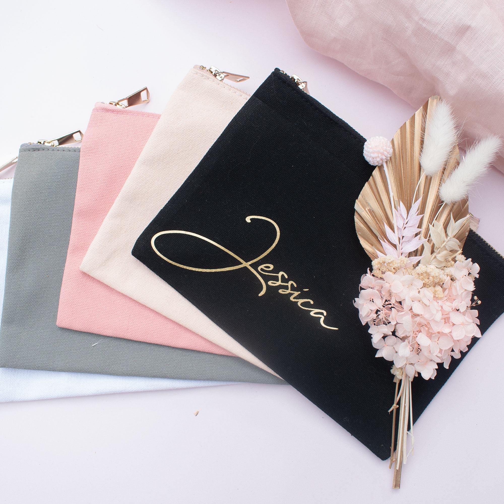 Personalised Bridesmaid Makeup Bag, Gold Hen Night Bridesmaid Make Up Bag Gift, Personalised Bridesmaid Gifts, Wedding Bridesmaid Gift