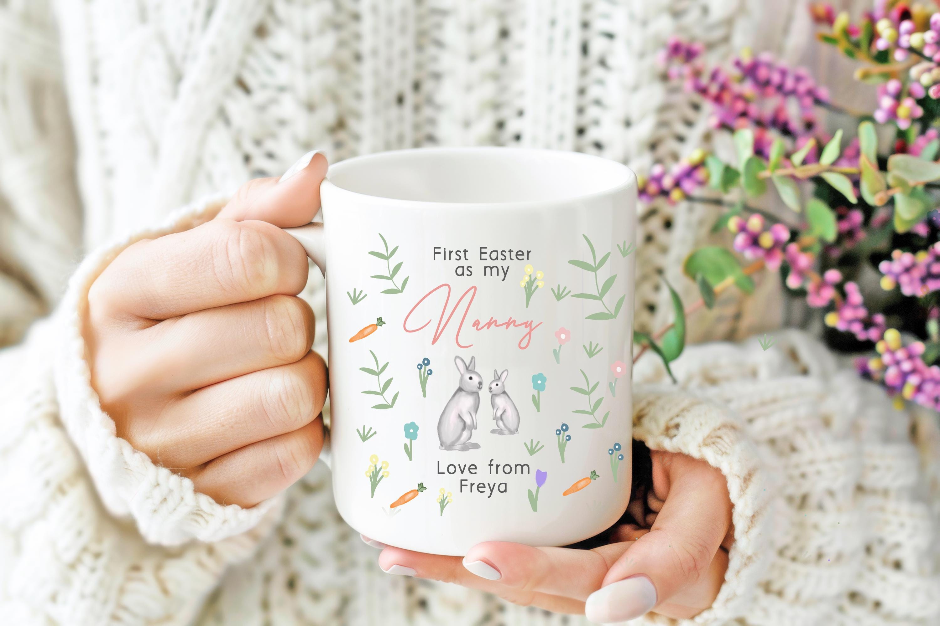 Personalised First Easter as my Mum Gift, Mum First Easter Mug, New Mum Gift, Nanny Appreciation Gift, Mother's Day