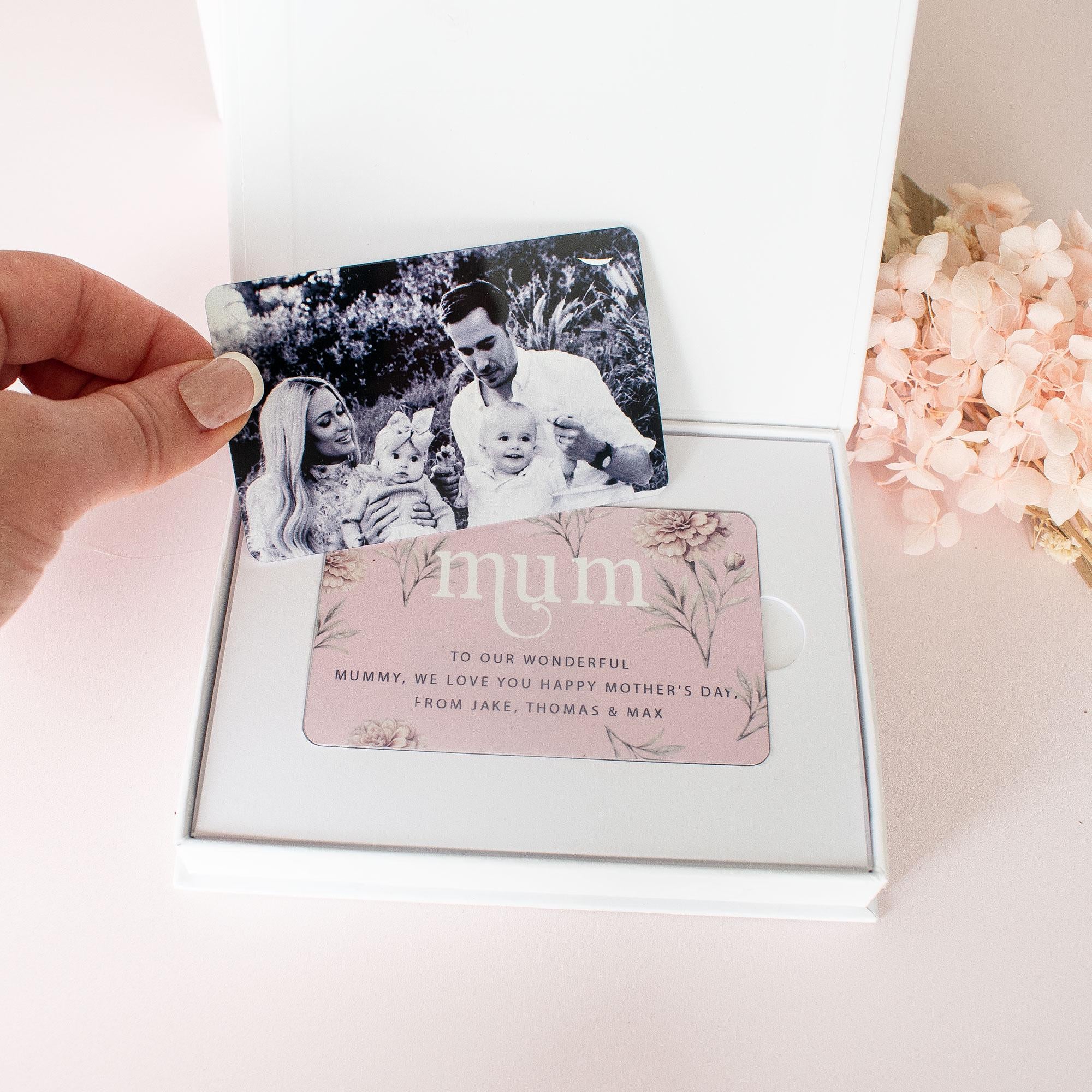 Personalised Mum Photo Card, Mum Sentimental Keepsake Card, Mum Memento, Mother's Day Photo Gift, Photo Gifts, Mum Card