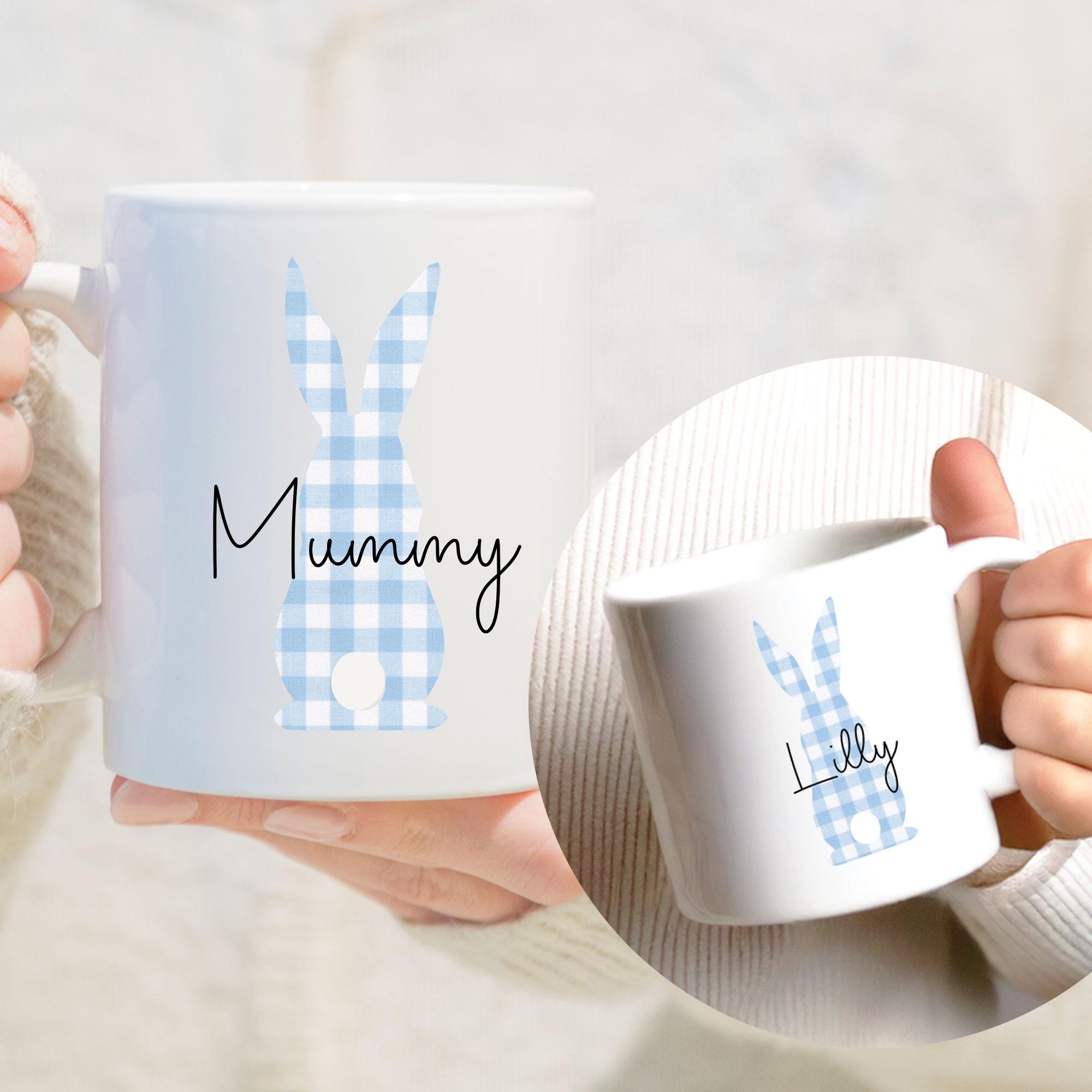 Personalised Easter Rabbit Mug: Matching Family Spring Mug