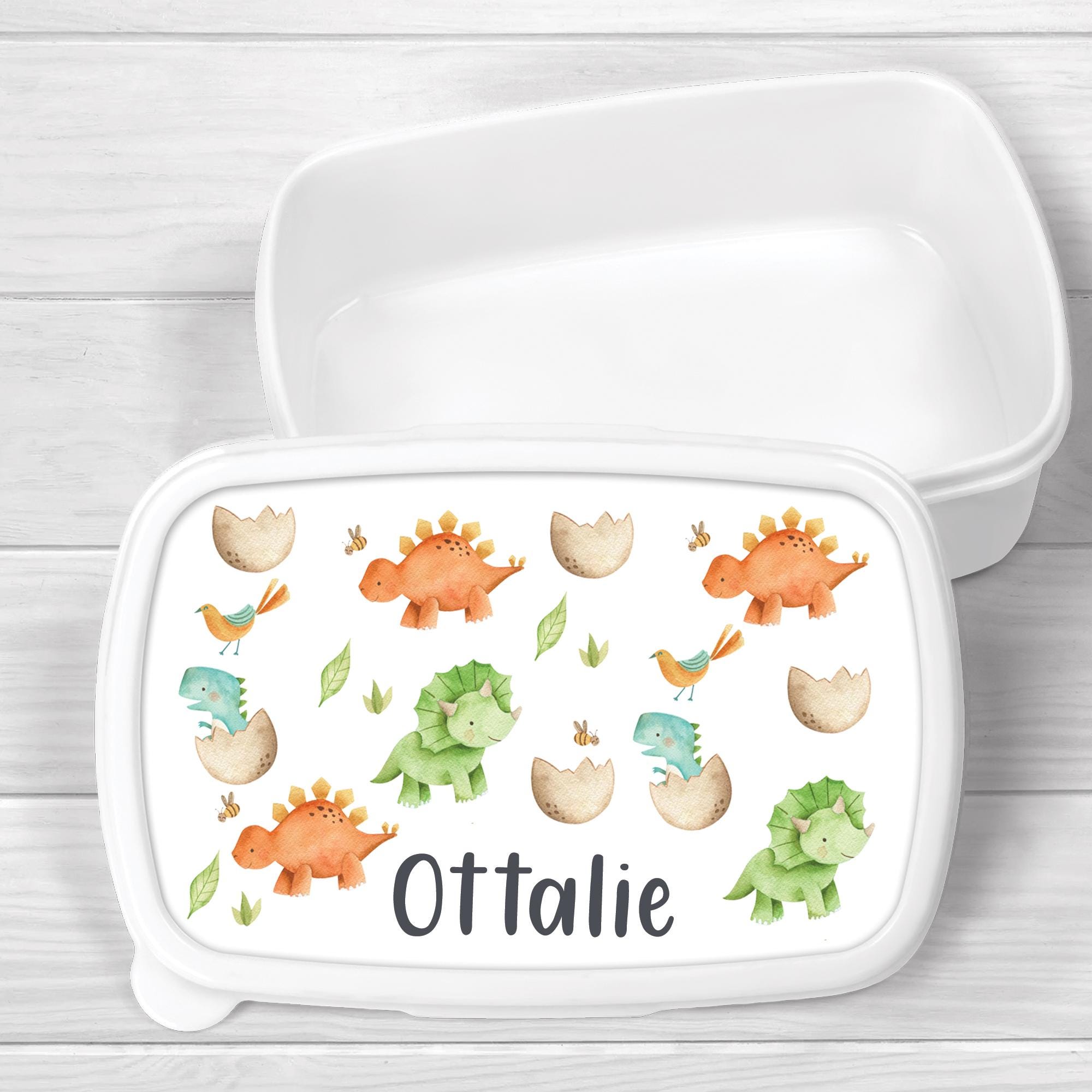 Personalised Dinosaur Lunch Box, Dinosaur School Snack Box, Dino Food Box, Dinosaur Boys School Lunch Box, Dino Back To School Tub,
