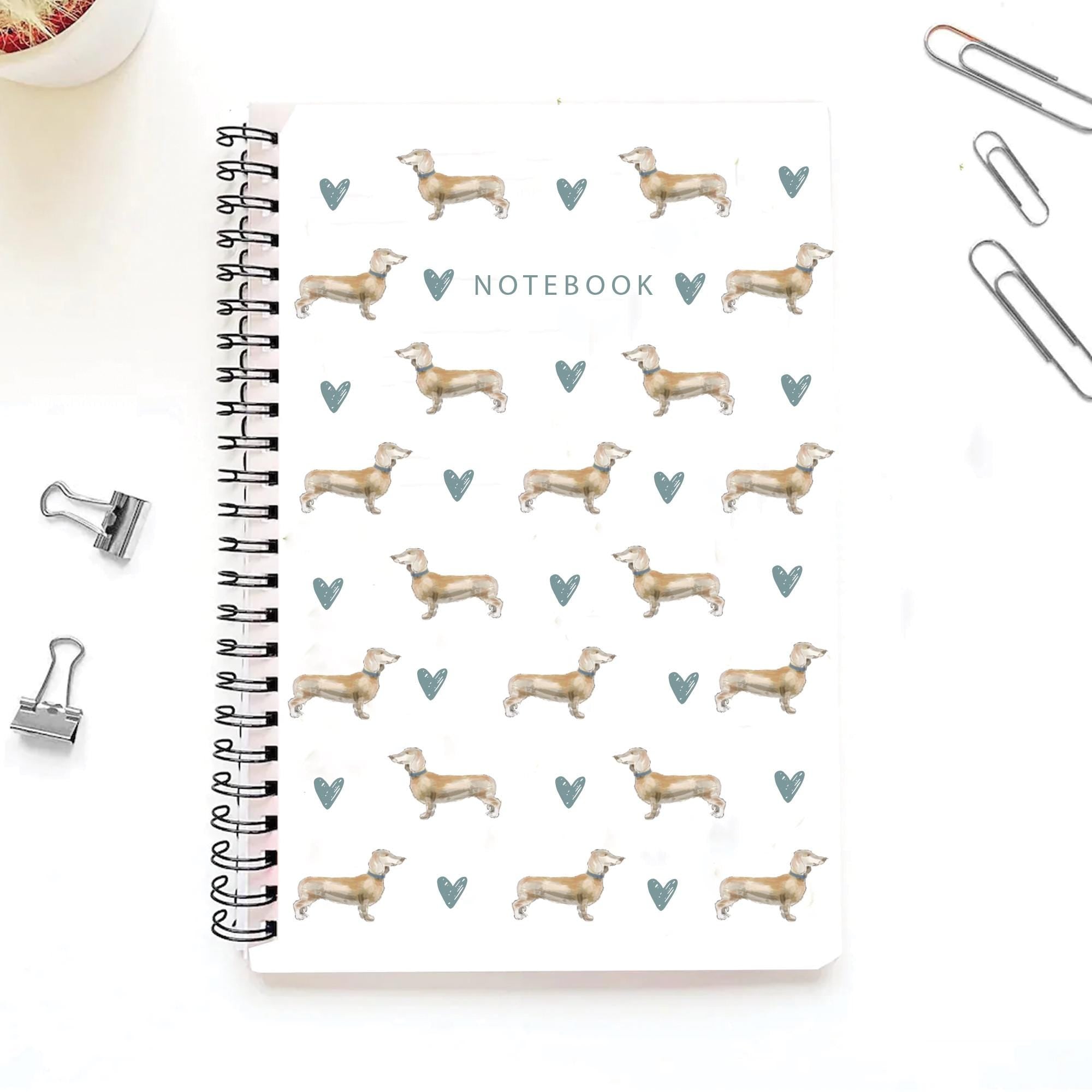 Personalised Dachshund Journal, Dachshund Gift For Her, Sausage Dog Notebook, Sausage Dog Gifts, Personalised Dog Gift, Dog Gifts, Dog Lover