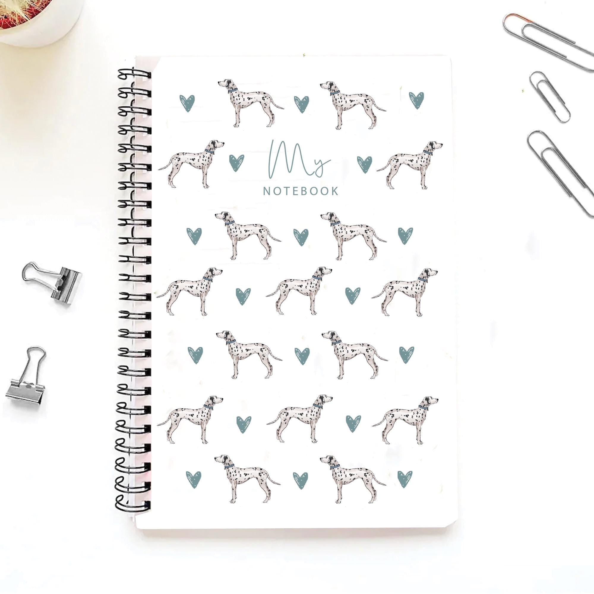 Personalised Dalmatian Journal, Dalmatian Gift For Her, Dalmatian Dog Notebook, Dalmatian Dog Gifts, Personalised Dog Gift, Dog Lover