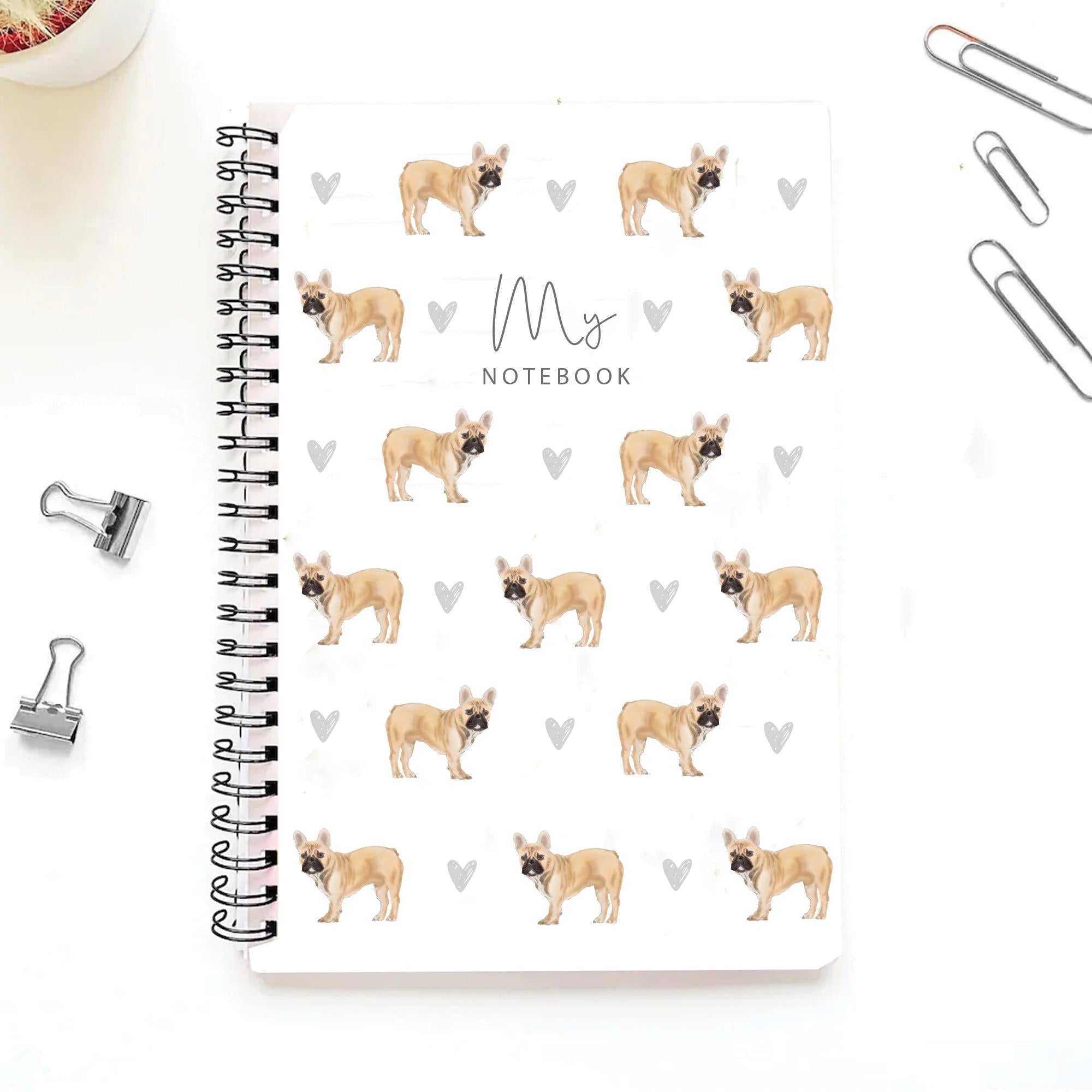 Personalised French Bulldog Journal, French Bulldog  Gift For Her, French Bulldog  Notebook, French Bulldog Dog Gifts, Dog Lover