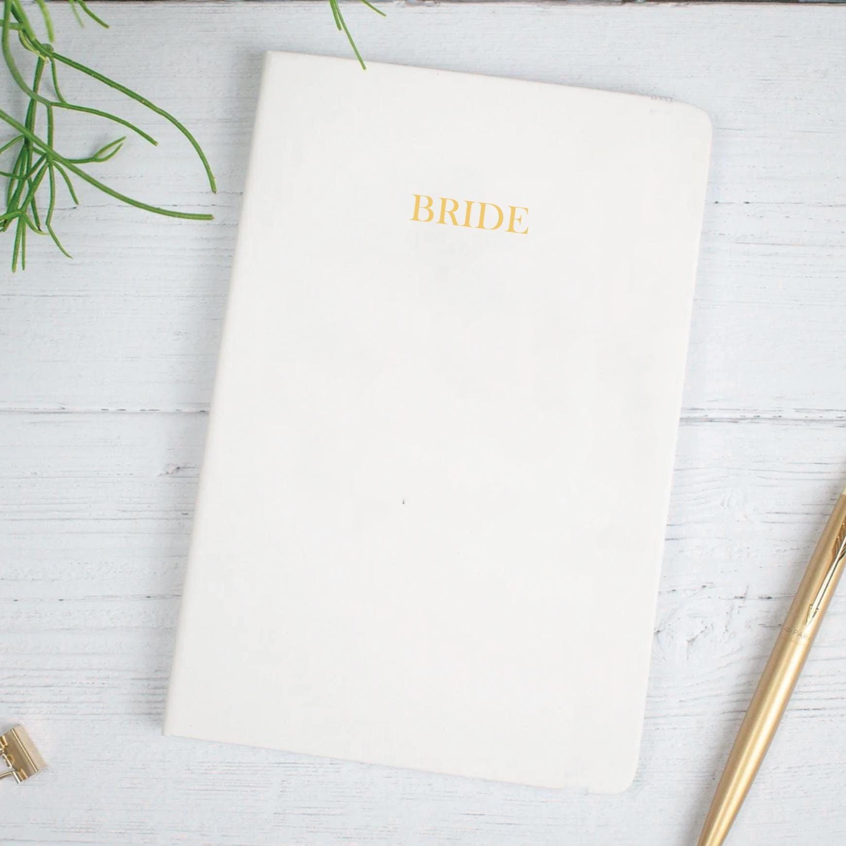 Personalised Journal, Initial Notebook, Blue Notebook, A5 Notebook Custom Name, Faux Leather Notebook, Personalised Stationary, White
