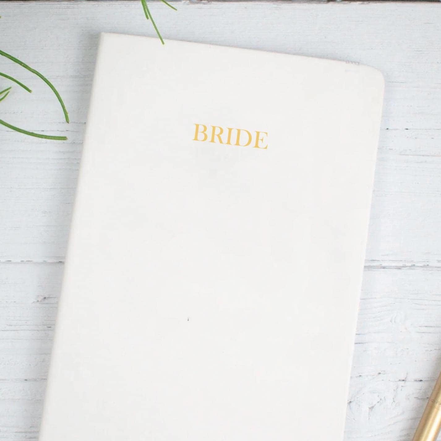 Personalised Bride Notebook, Bride to be notebook, Bride Planner, Bride Journal, Bride Hamper, Bride Gift, Bride Wedding Gift, Bride Jotter