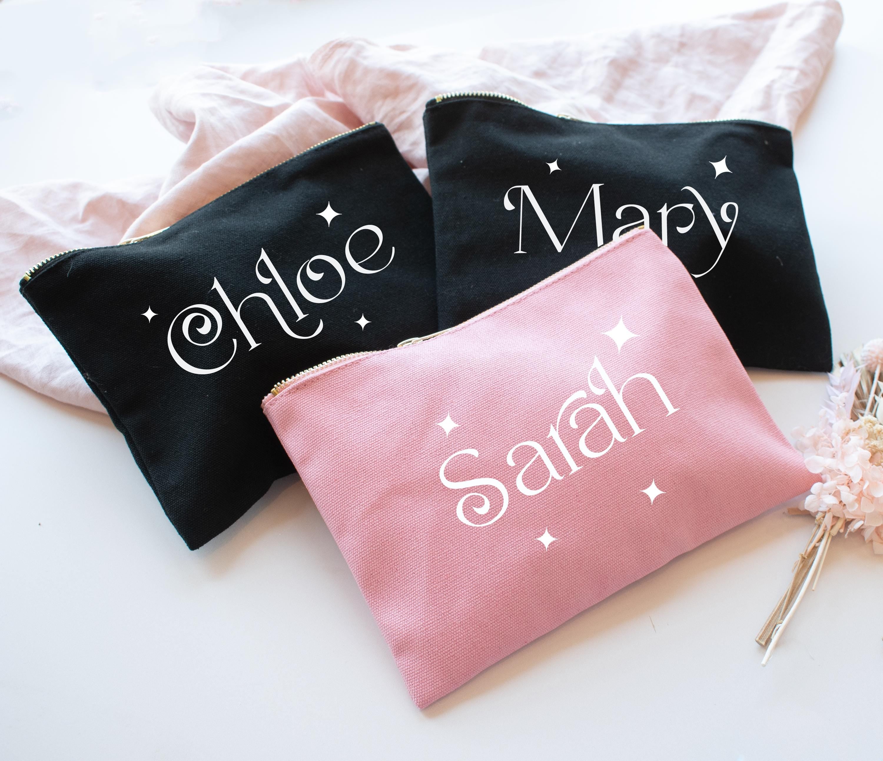 Personalised Name Makeup Bag, Girl Gift Makeup Bag, Cosmetic Bags, Makeup Gift, Teen Gift, Stocking Filler, Period Bag, Travel Bag, Ladies