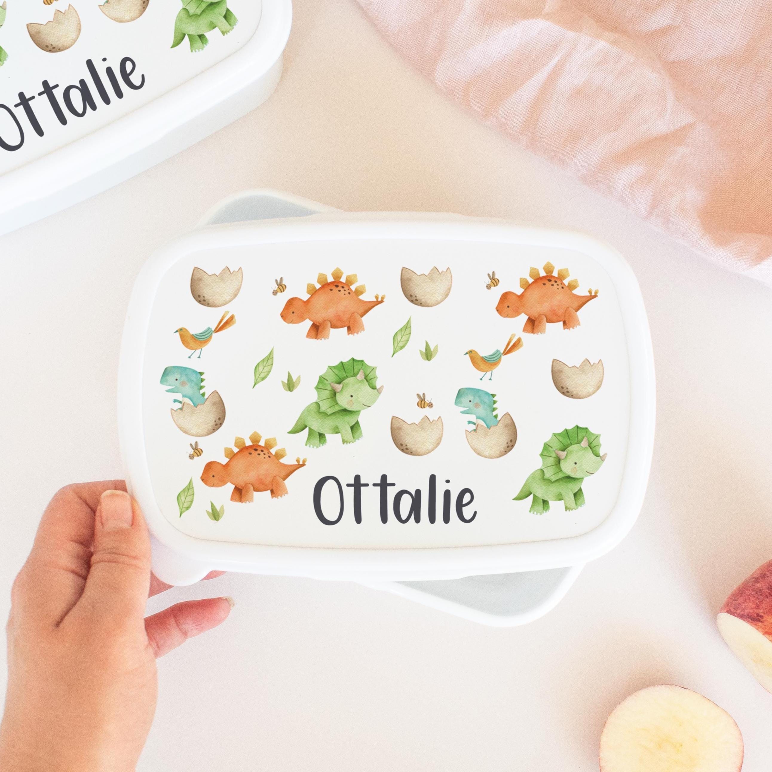 Personalised Dinosaur Lunch Box, Dinosaur School Snack Box, Dino Food Box, Dinosaur Boys School Lunch Box, Dino Back To School Tub,