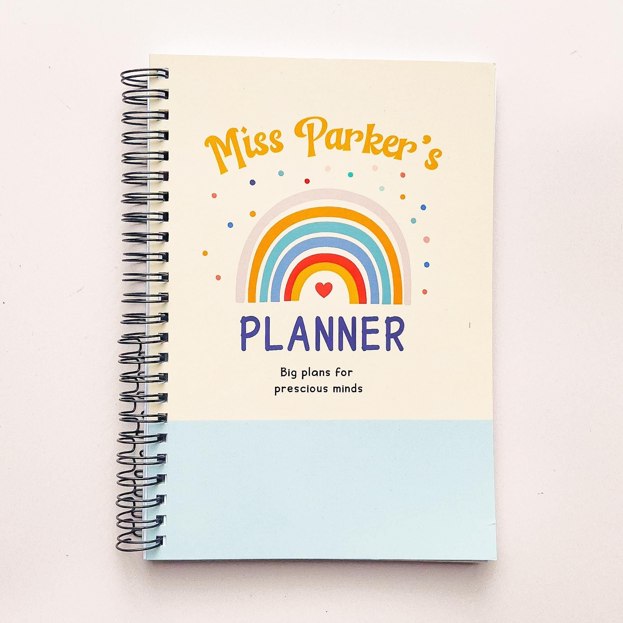 Personalised Teacher Journal, Teacher Gift, Teacher Notebook, Teacher Thankyou Gift, School Assistant Gift, School Secretary, Planner Set