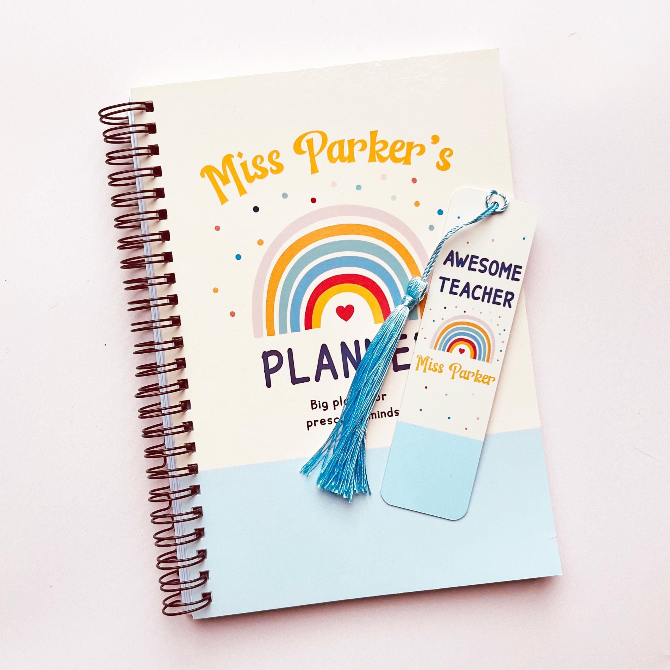 Personalised Teacher Journal, Teacher Gift, Teacher Notebook, Teacher Thankyou Gift, School Assistant Gift, School Secretary, Planner Set