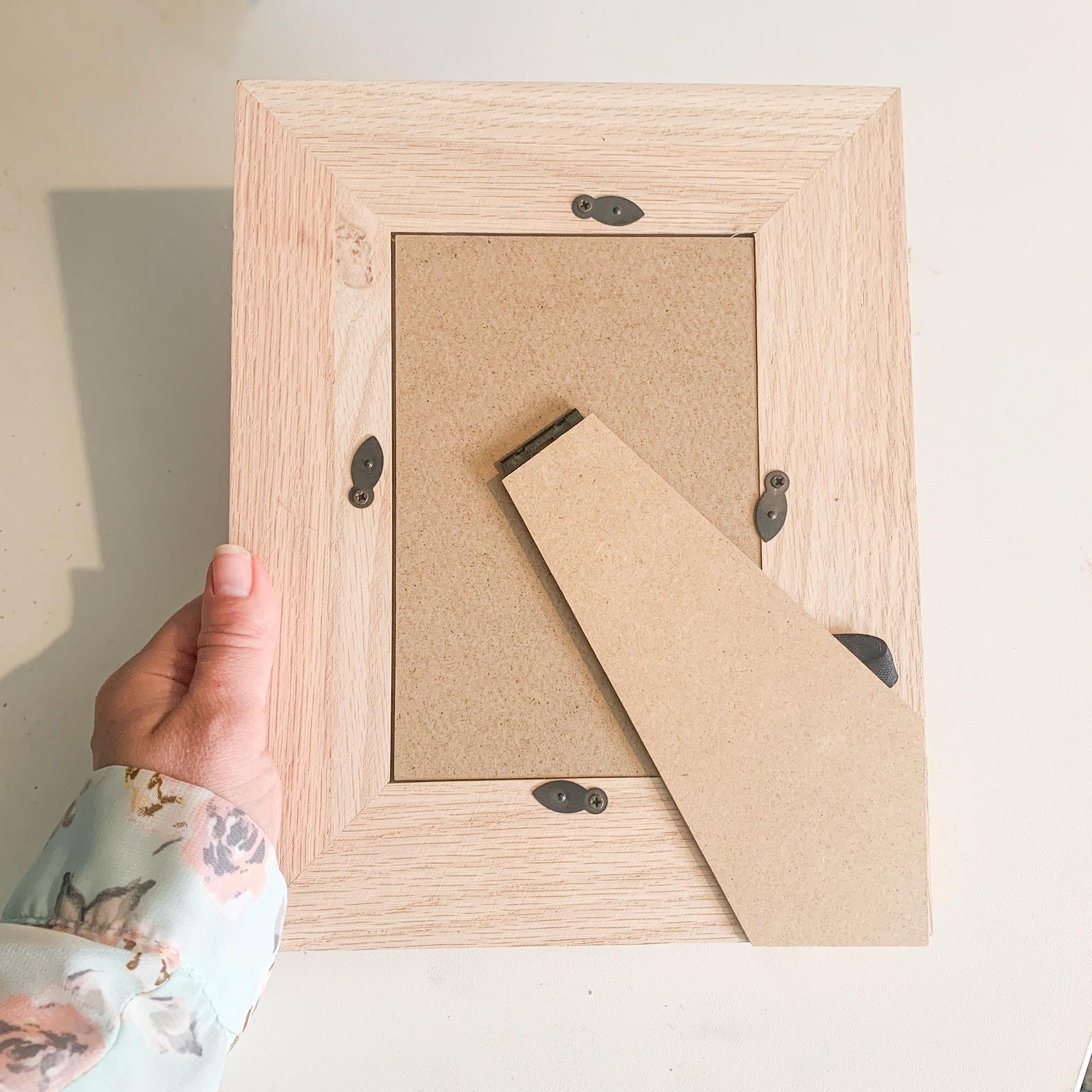 Personalised Father's Day Photo Frame, Engraved Dads Children Family Picture Frame, Oak Photo Engraved Frame, Solid Oak Family Names Frame
