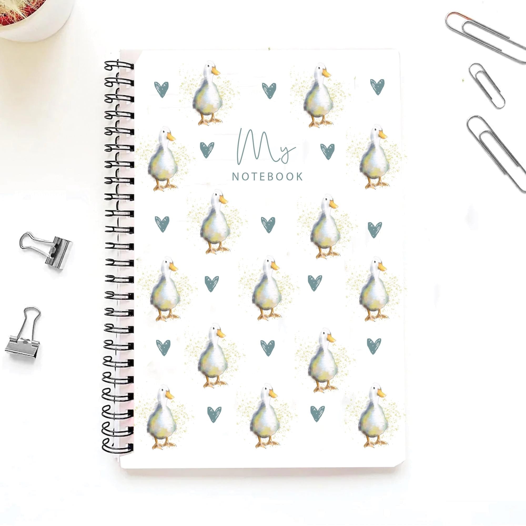 Personalised Duck Journal, Duck Gift For Her, Duck Notebook, Duck Owner Gifts, Personalised Duck Gift, Duck Lover