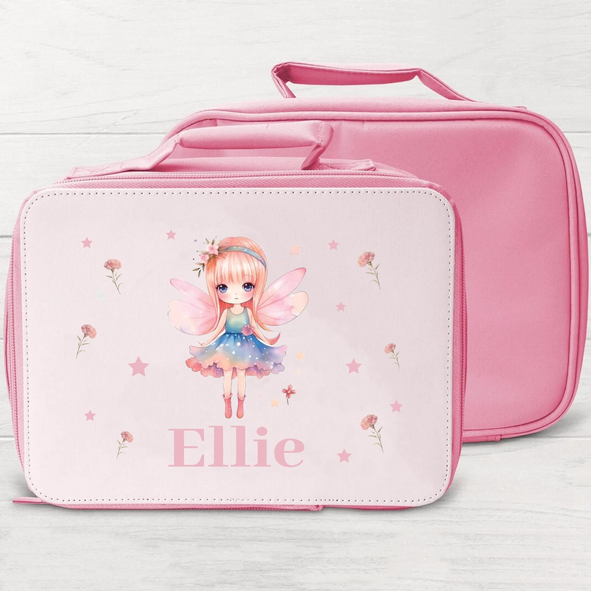 Personalised Fairy Lunch Bag, Fairy Princess School Lunch Bag, Kids Animal Cooler Bag, Boys School Lunch Bag Children Student,
