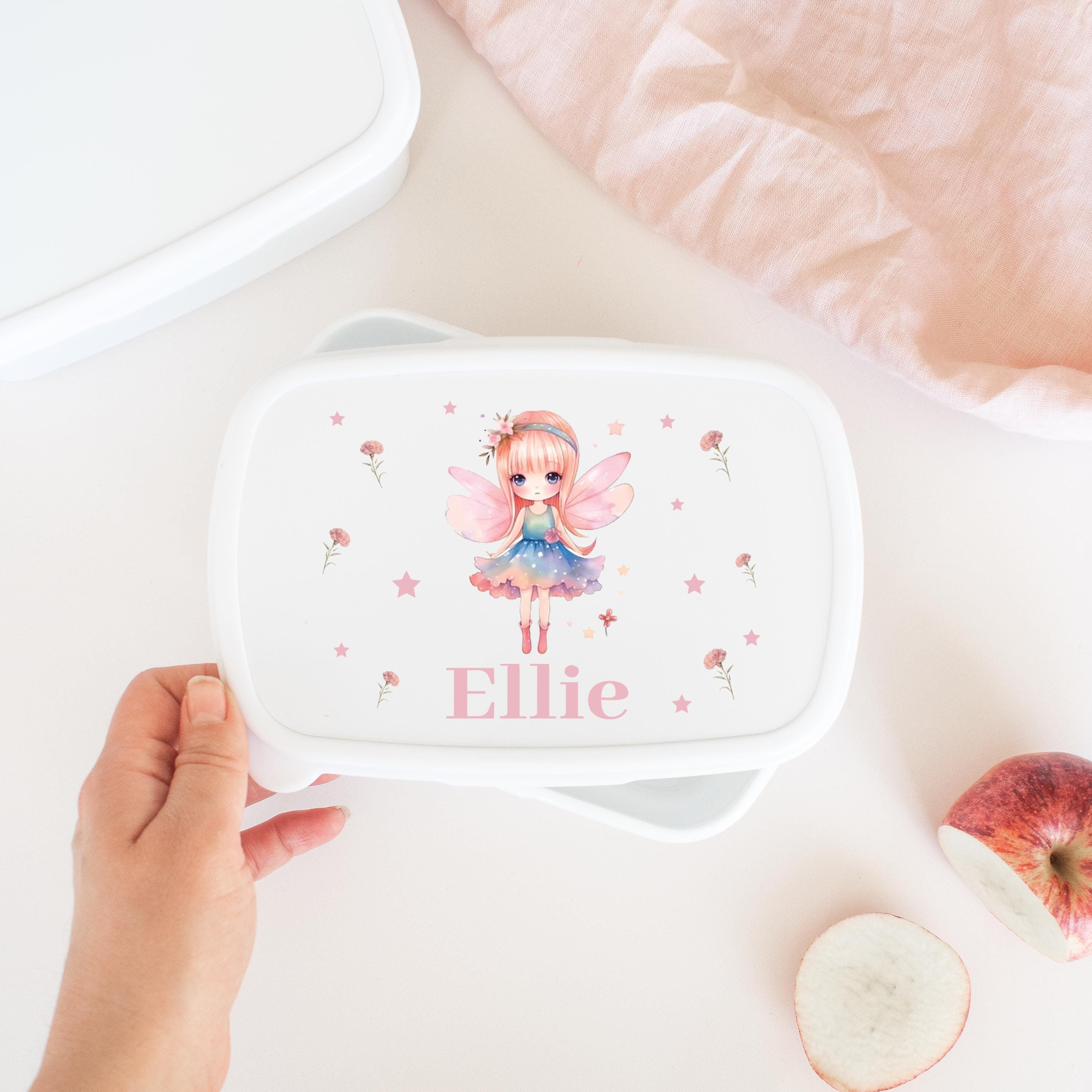 Personalised Fairy Lunch Box, Fairy Princess School Lunch Box, Unicorn Snack Box, Girls School Lunch Box, Children Student, Box School Lunch