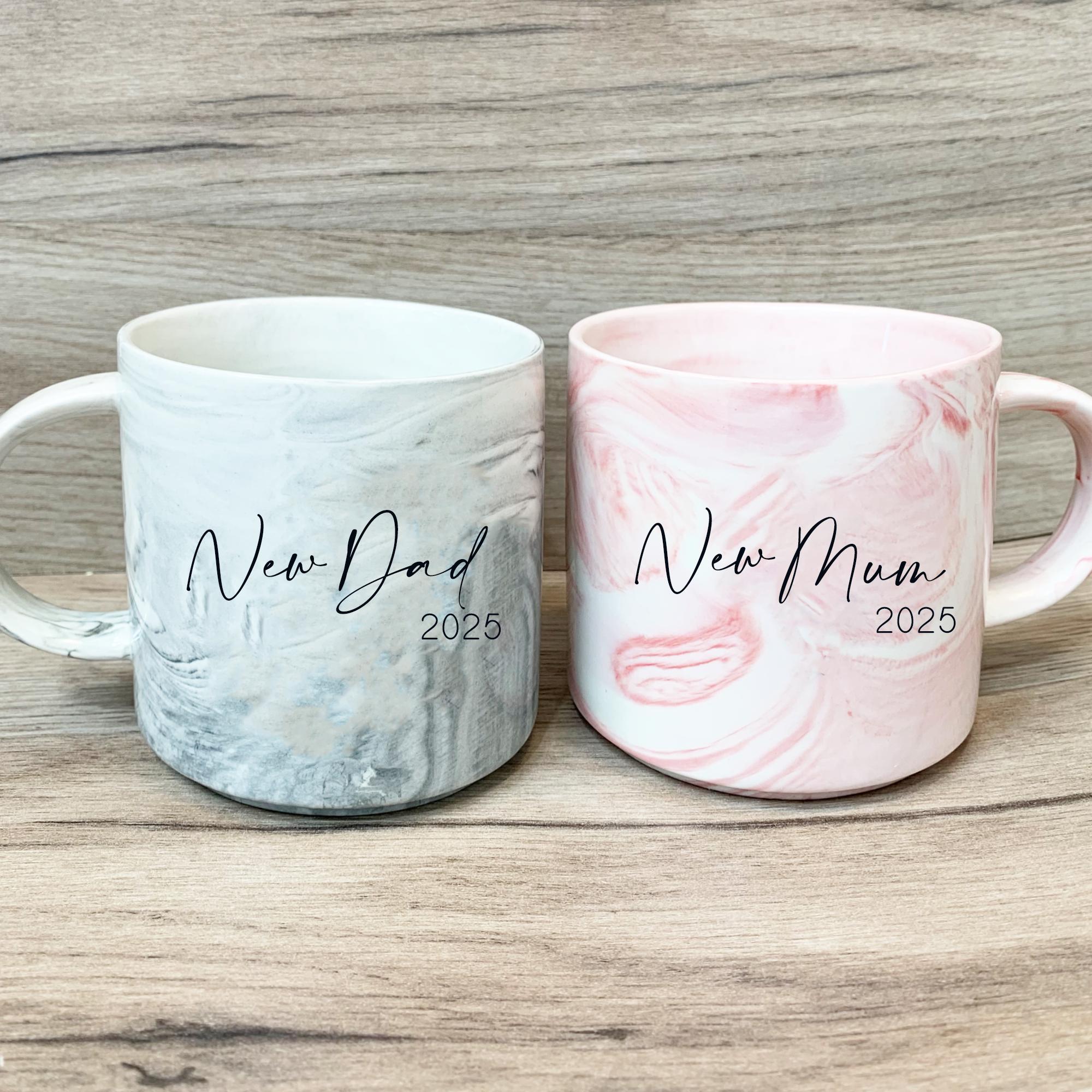 Personalised New Parents Mug, New Parent Gift, New Mummy Gift, New Daddy Gift, New Baby Gift Set, New Baby Announcement Gift, Custom Mugs