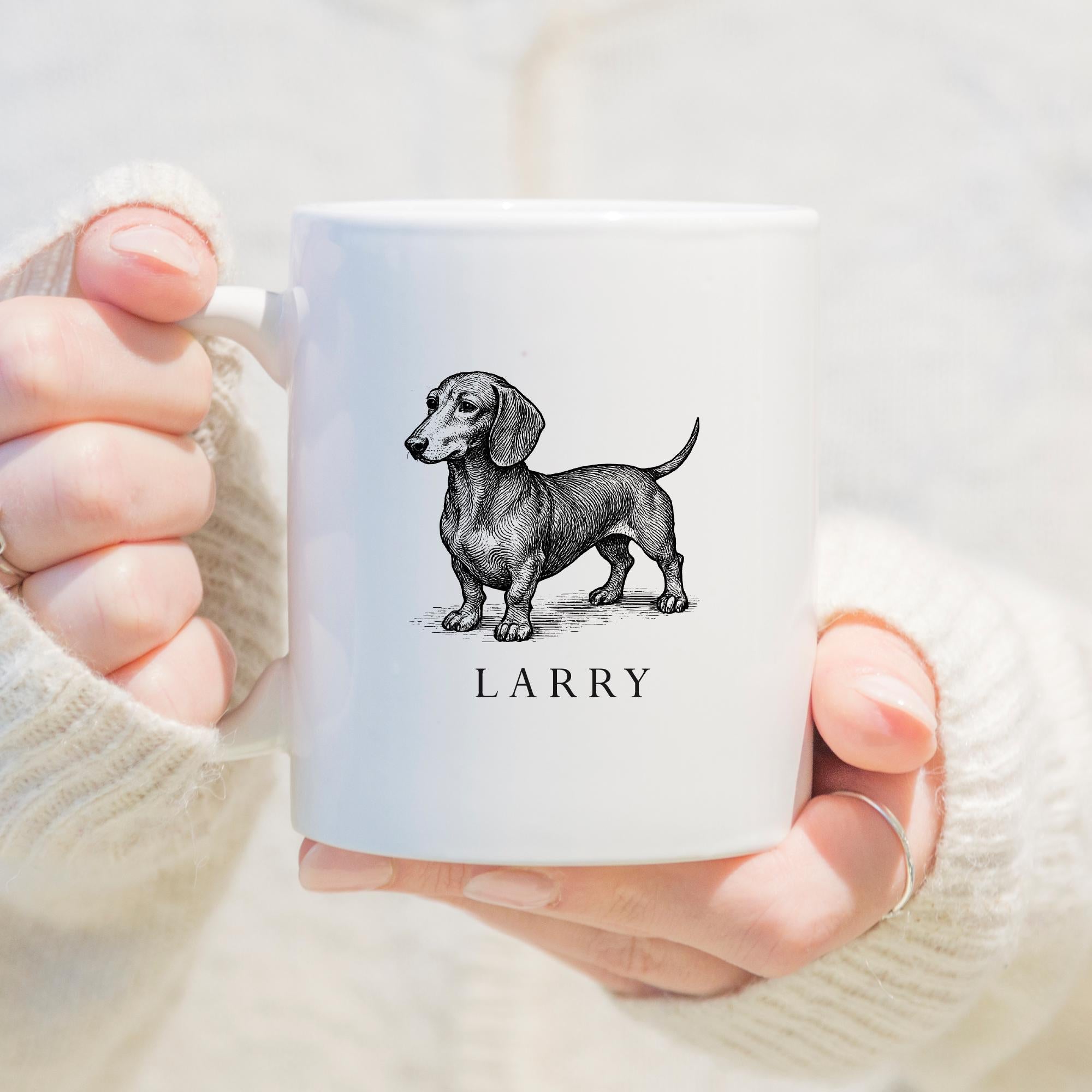 Personalised Dachshund Mug, Sausage Dog Mug, Sausage Dog Gifts, Personalised Dog Gift, Dachshund Mug, Dog Gift, Dog Lover, Country Style