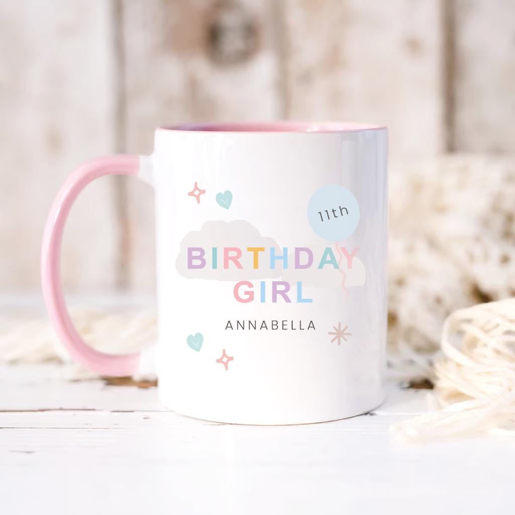 Personalised Birthday Girl Mug
