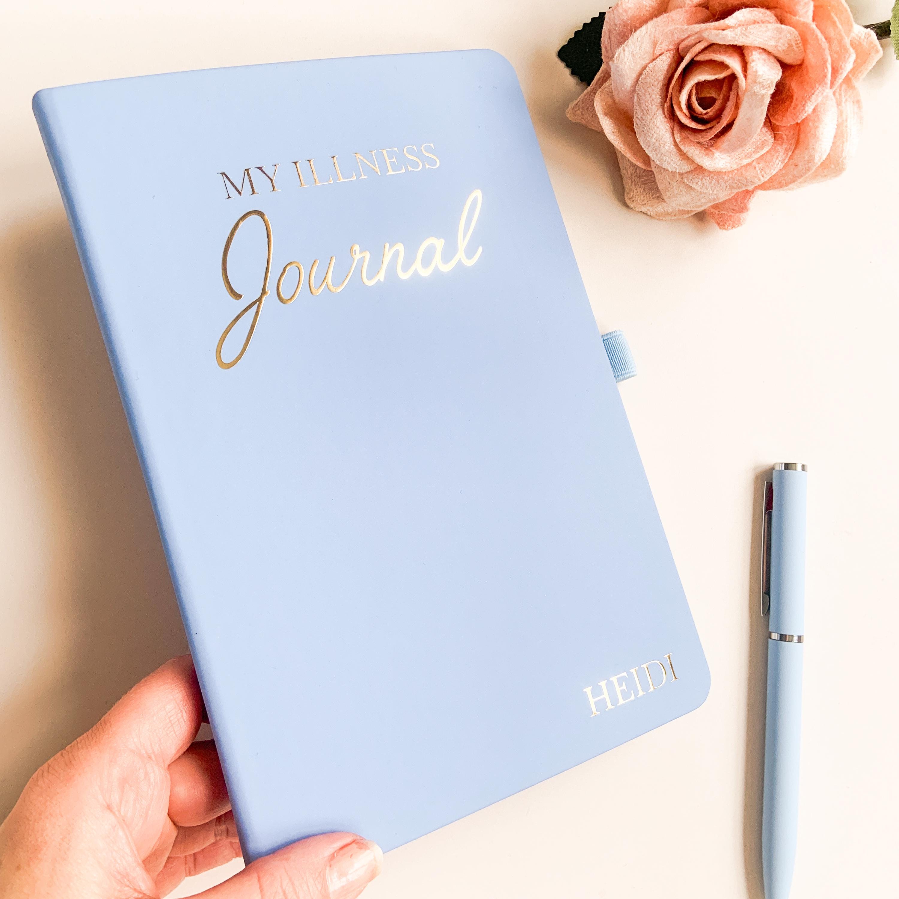 Personalised Illness Journal, Medical Planner, Medical Notebook, Health Diary, Wellness Journal and Notebook, Chronic illness Notebook, Help